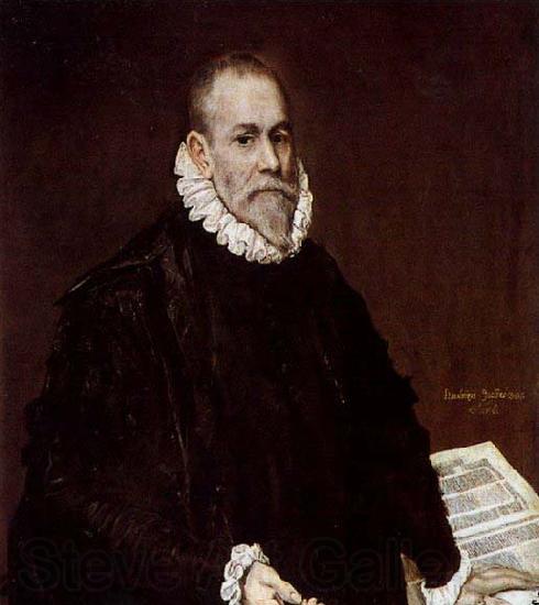 El Greco Portrait of Doctor Rodrigo de la Fuente Spain oil painting art